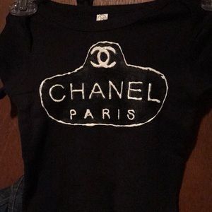 NEW! 12 Mos Baby Unisex Black Top -Designer OOAK!